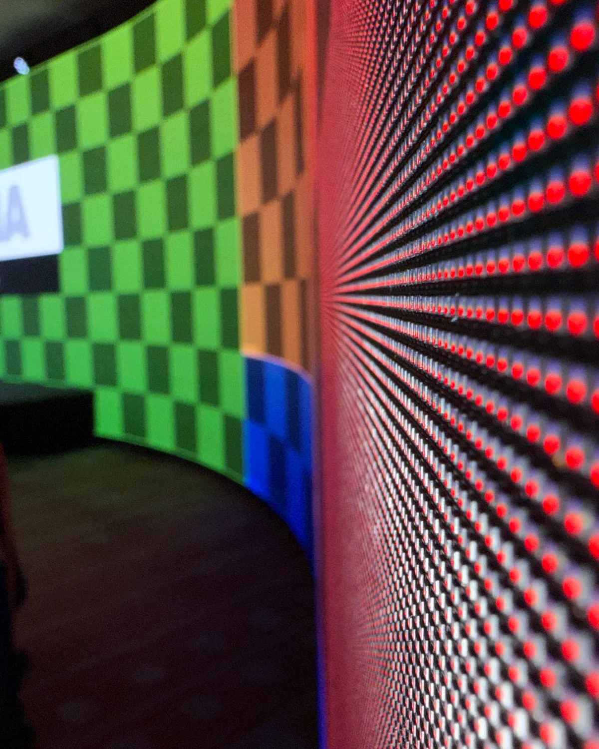OnPixel LED display panel and power connection