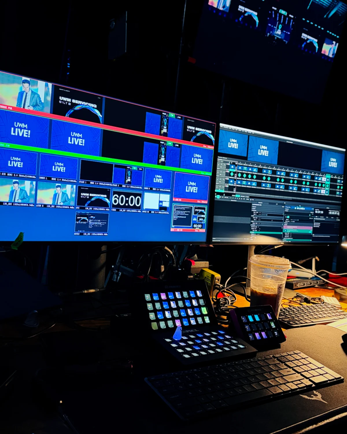 Professional video switcher control surface